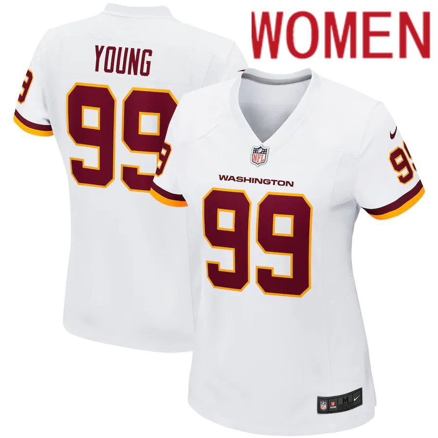 Women Washington Redskins #99 Chase Young Nike White Game Player NFL Jersey->baltimore orioles->MLB Jersey
